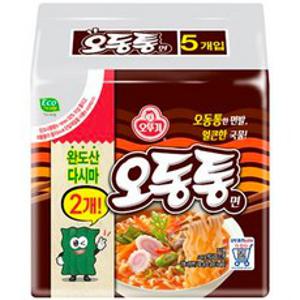 오뚜기 오동통면 120g, 5개