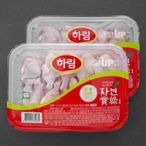 하림 자연실록 무항생제 인증 닭봉 윗날개 (냉장), 350g, 2팩