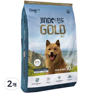 도그랑 진도 골드 강아지 건식사료, 닭, 10kg, 2개