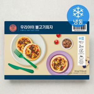 우리 아이 불고기피자 만들기 (냉동), 382g, 1개