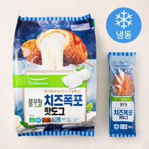 풀무원 모짜렐라 치즈폭포 핫도그 (냉동), 800g, 1개