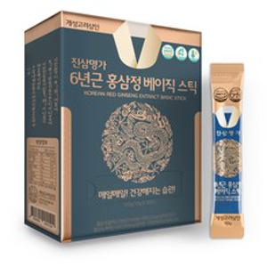 개성고려삼인 진삼명가 6년근 홍삼정 베이직 홍삼 스틱 30p, 300g, 1개