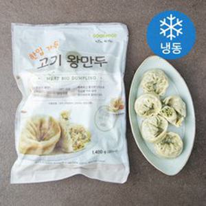 굿푸드 고기 왕만두 1 (냉동), 1400g, 1개