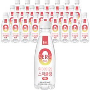 원에이엠 스파클링 애플 탄산수, 350ml, 24개