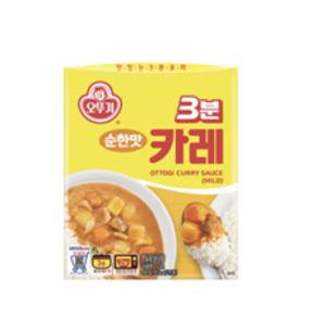 오뚜기3분 카레 순한맛, 200g, 1개