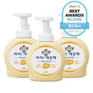 아이깨끗해 향균 폼 핸드솝 순 보송보송 파우더향, 490ml, 3개