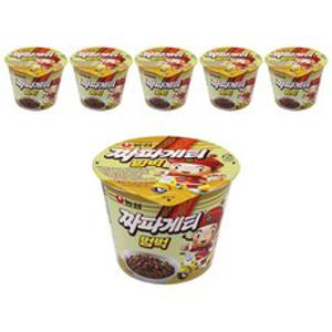 짜파게티 범벅 미니 컵라면 70g, 6개