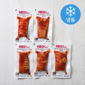 허닭 프레시업 슬라이스 닭가슴살 칠리맛 (냉동), 100g, 5개