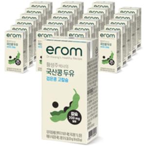 이롬 황성주 박사의 검은콩 두유 고칼슘, 190ml, 24개