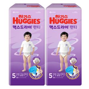 하기스 2024 맥스드라이 팬티형 기저귀 남아용 특대형 11~16kg, 5단계, 88매