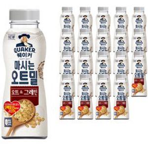 퀘이커 마시는 오트밀 오트&그레인, 50g, 20개