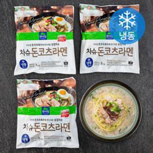 면사랑 차슈돈코츠라멘 (냉동), 331g, 3개