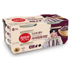 햇반 서리태흑미밥, 210g, 8개