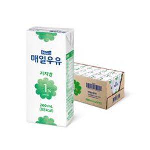 매일우유 저지방 1퍼센트, 200ml, 24개