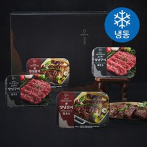 강강술래 홈채움 시그니처 본양념 갈비 500g x 2p + 소양념구이 600g x 2p 선물세트 4호 (냉동), 1세트