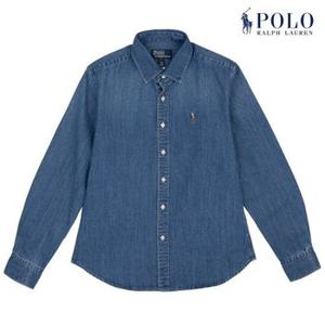 [POLO RALPH LAUREN]  여성 스트레이트핏 데님 셔츠