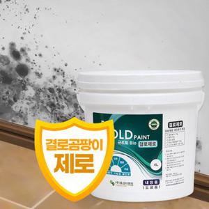 결로제로 규조토 페인트 4L 친환경 실내 벽지 곰팡이 결로 방지 거실 베란다 단열 셀프