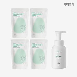 닥터퓨리 거품 핸드워시 본품 300ml x 1개 + 리필 250ml x 4개입