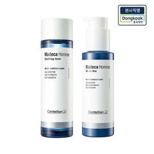 센텔리안24 마데카 옴므 스킨케어 기초 2종 세트 (수딩 토너 150ml + 올인원 에센스 로션 125ml)