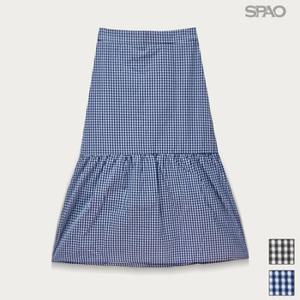 스파오 시어서커 롱 스커트_SPWH925G36