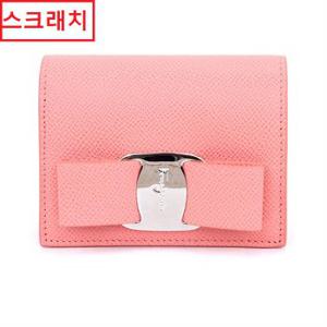 스크래치 페라가모 금장 바라 보우 반지갑 22-D515 0758839