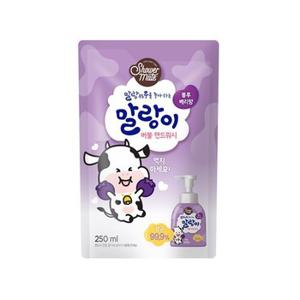 애경 말랑이 버블 핸드워시 리필 블루베리향 250ml