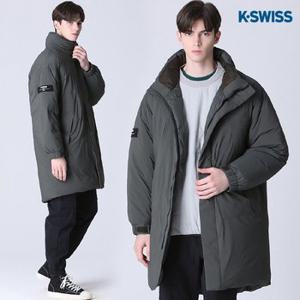 K-SWISS] 와펜 심볼 미드 덕다운 패딩 점퍼