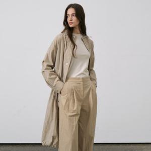 르네제이 캐주얼 사파리 롱 나일론 후드 코트 (Safari Coat)