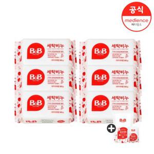 비앤비 세탁비누 아카시아향 6입 + 세제 800ml 1입+50ml 1입