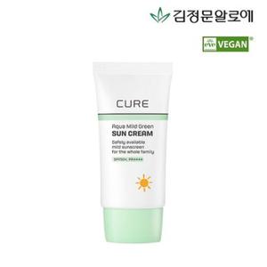 [김정문알로에] 큐어 마일드 그린 선크림(무기자차) 40ml