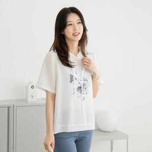 엄마옷 마담4060 매쉬후드여름티셔츠-RATE2404003-