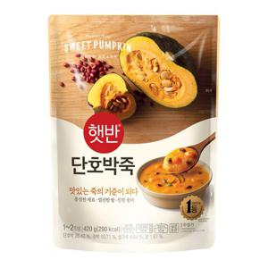 햇반소프트밀 단호박죽 420g