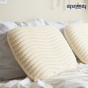 천연라텍스 웨이브 땅콩베개 세트 겉커버포함