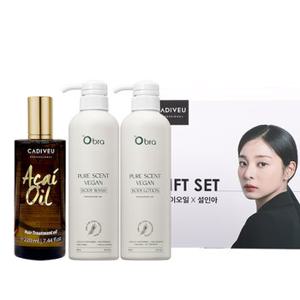 설인아 아사이오일 220ml 기프트세트 / 헤어에센스 + 바디세트