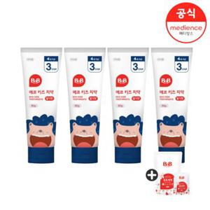 비앤비 에코 키즈치약 딸기맛 80g 4입+ 800ml 세제 1입+50ml 세제 1입