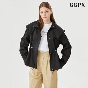 정상가:139,000원  데일리 버튼업 후드 허리 스트링 긴팔 자켓 (GOCJK003D)