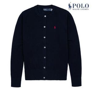 [POLO RALPH LAUREN] 폴로 랄프로렌 여성 코튼 블렌드 가디건 네이비