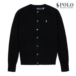 [POLO RALPH LAUREN] 폴로 랄프로렌 여성 코튼 블렌드 가디건 블랙