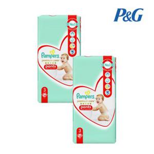 유럽산 팸퍼스 프리미엄케어 팬티형 기저귀  3단계_2팩(96p) pampers 바우처