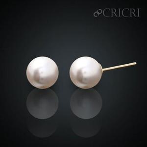 [CRICRI] 14K 진주귀걸이 10mm 스와로브스키 크리스탈 제작