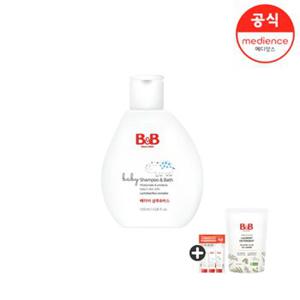 비앤비 유아 신생아 베이비 샴푸&바스 120ml+비건 세제 800ml 1