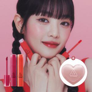 3CE LAZY POP LIP STAIN 레이지 팝 립 스테인 2개[증정]큐브 파우치 미니_Black