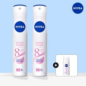 니베아 데오드란트 스프레이 엑스트라 브라이트 200ml X 2 (데오드란트 사은품 증정)