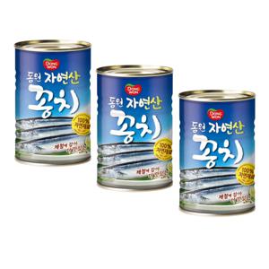 동원 자연산꽁치 통조림 400g 12개 대용량