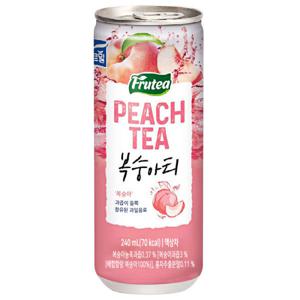 푸르밀 복숭아티 240ml x30캔 아이스티 음료수 캔음료