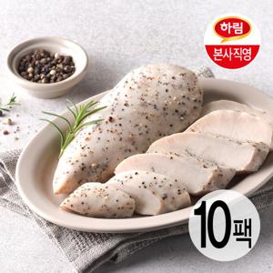 하림 냉장 수비드 닭가슴살 100G 10팩 4종 맛선택 (오리지널/블랙페퍼/바질올리브/레몬)