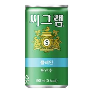 씨그램 플레인 탄산수 190ml X 30캔