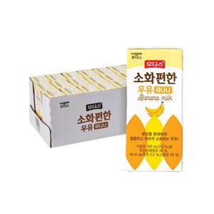 후디스 소화 편한 우유 바나나 190ml 24입