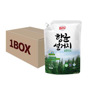 트리오 항균 설거지 천연 피톤치드 1200ml 리필 10개