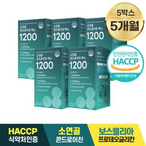 담을수록 소연골 콘드로이친 맥스 1200 1000mg x 60정 5박스 / HACCP 인증